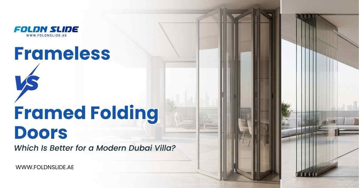 Frameless vs Framed Folding Doors: Which Is Better for a Modern Dubai Villa?