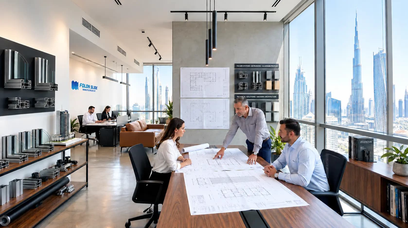 FoldnSlide modern office consultation and meeting in Dubai