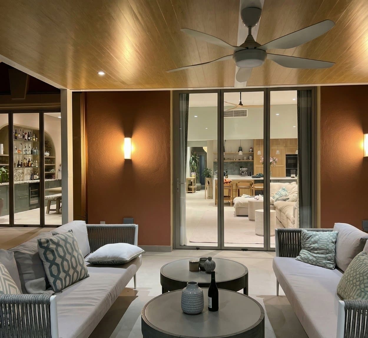 Poolside Folding Glass Door Installation