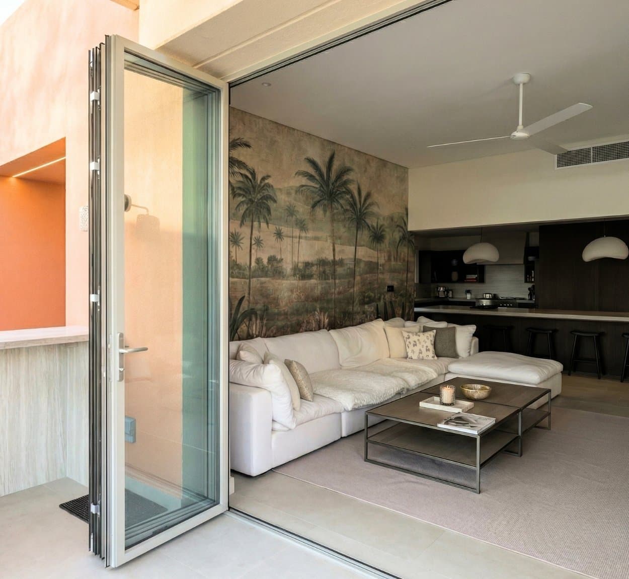 Exterior Aluminum Bi-Fold Door Installation