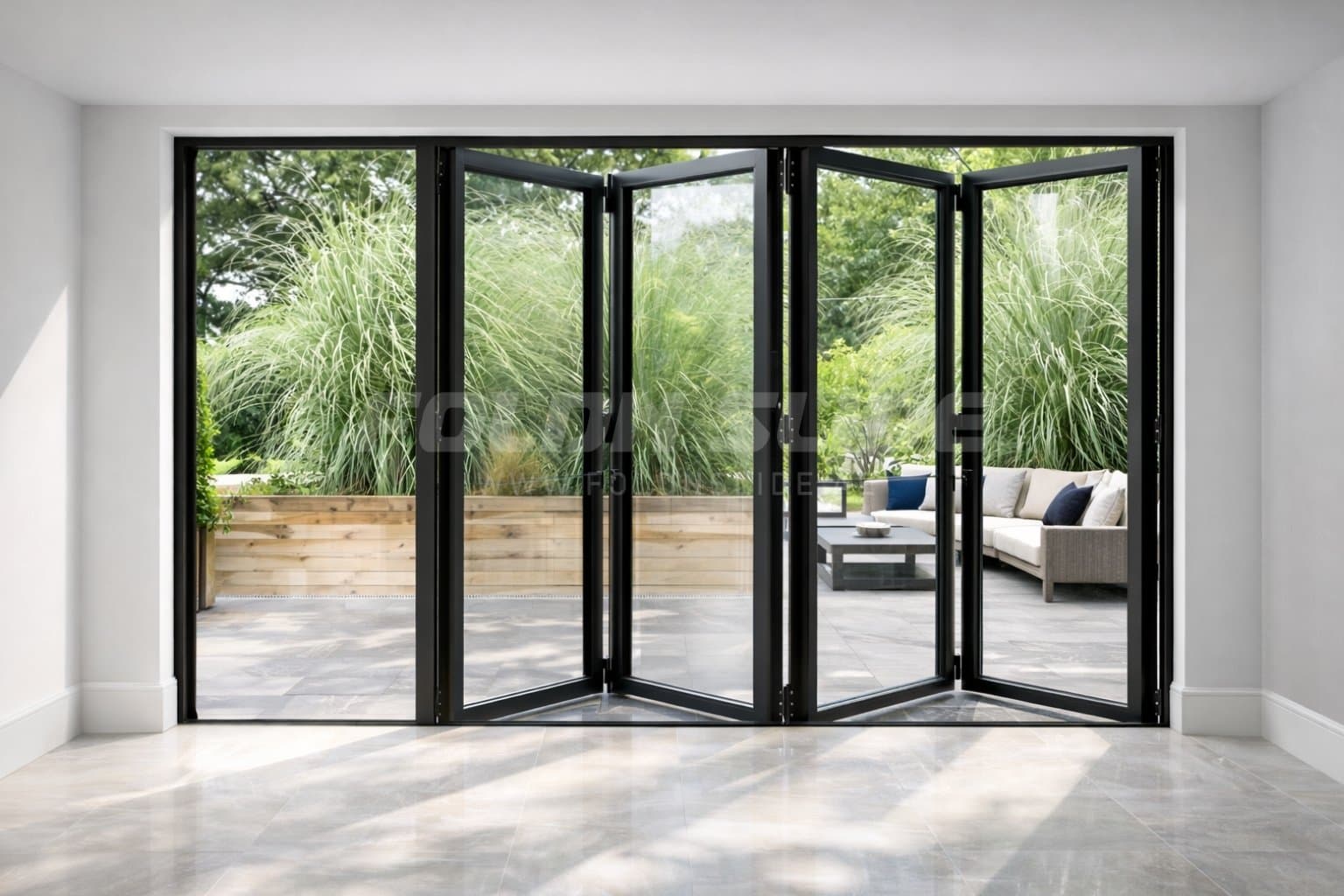 Commercial Sound-Dampened Bifold