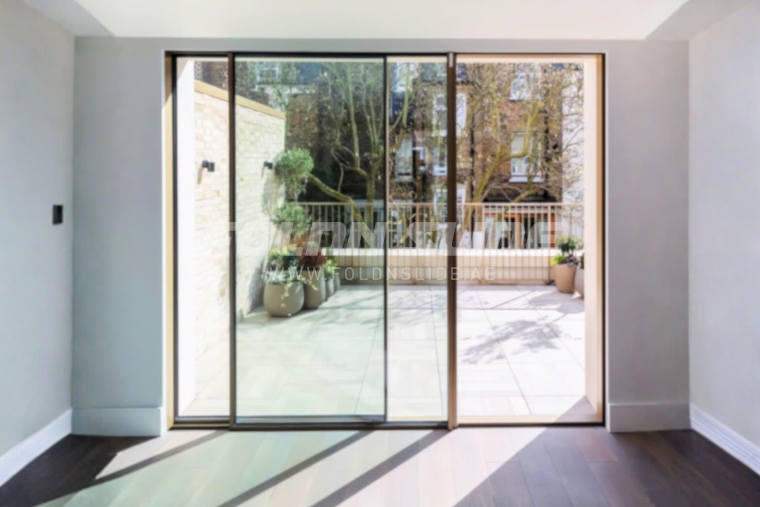 Multi-Track Sliding Glass Application